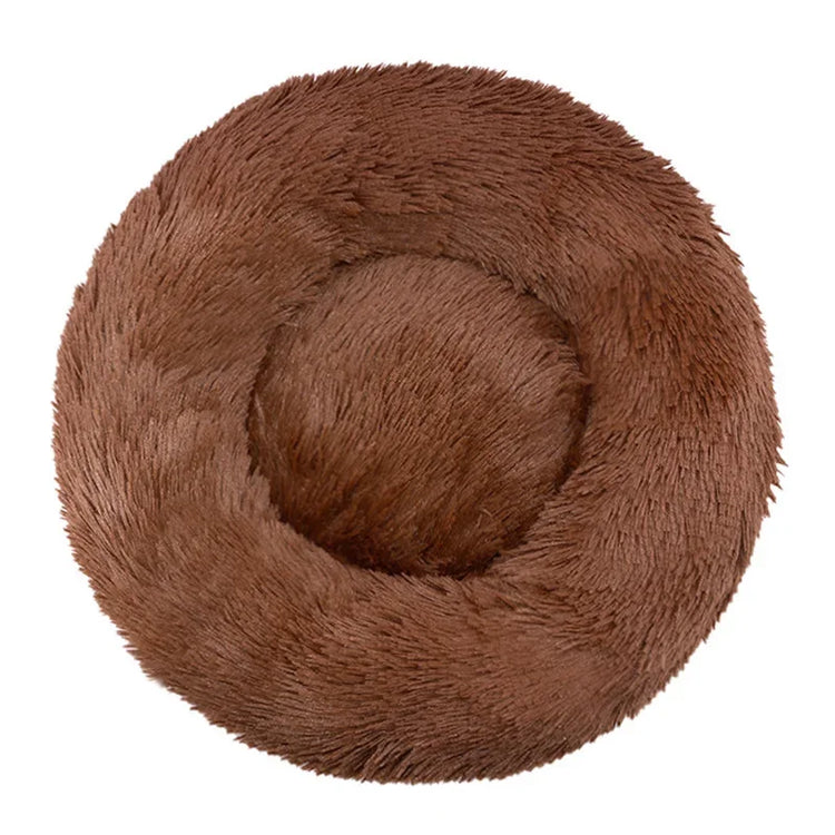 40-90Cm round Pet Bed for Large Dog Bed Super Soft Cat Bed Long Plush Dog House for Medium Dog House Winter Warm Sleeping