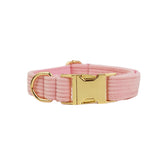 corduroy series pet dog collar adjust
