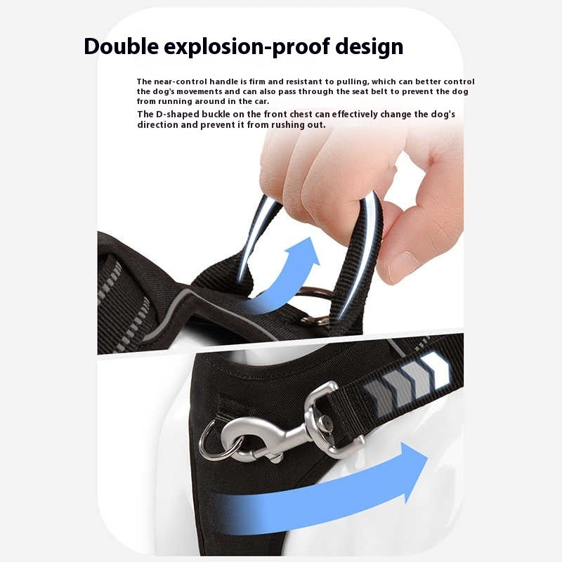 dog breast strap vest explosion proof