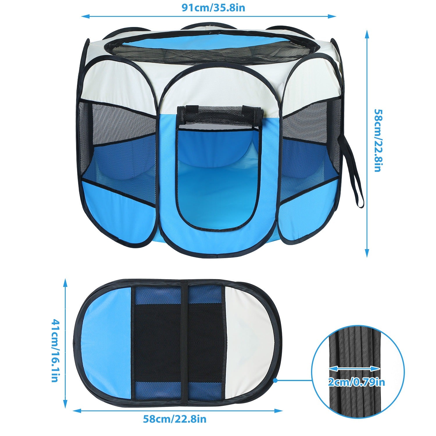 portable foldable pet tent exercise
