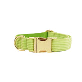 corduroy series pet dog collar adjust