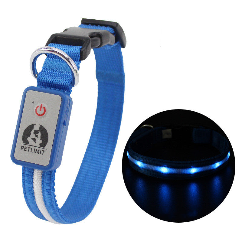 pet waterproof LED charging collar