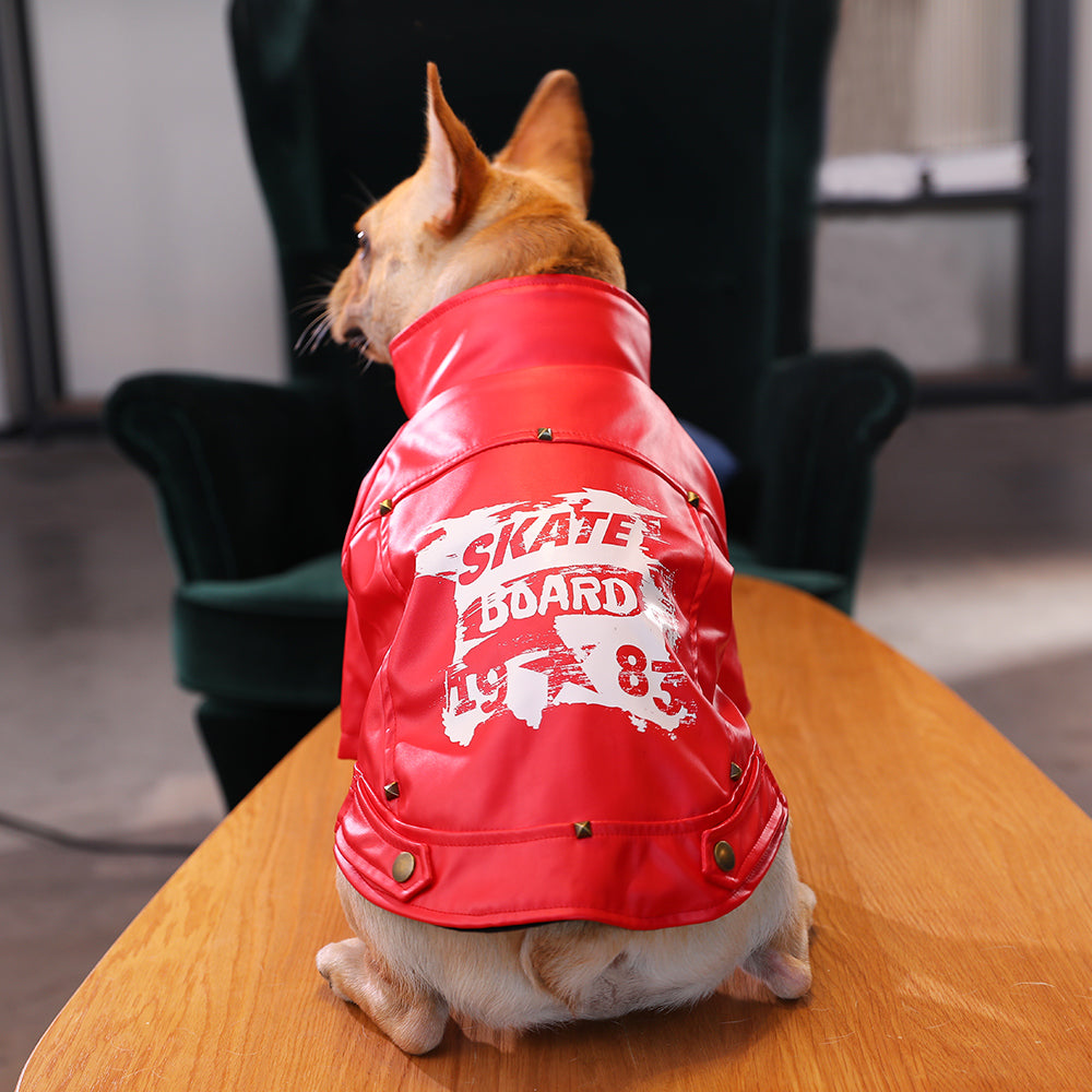 net red dog clothes pet hair proof warm