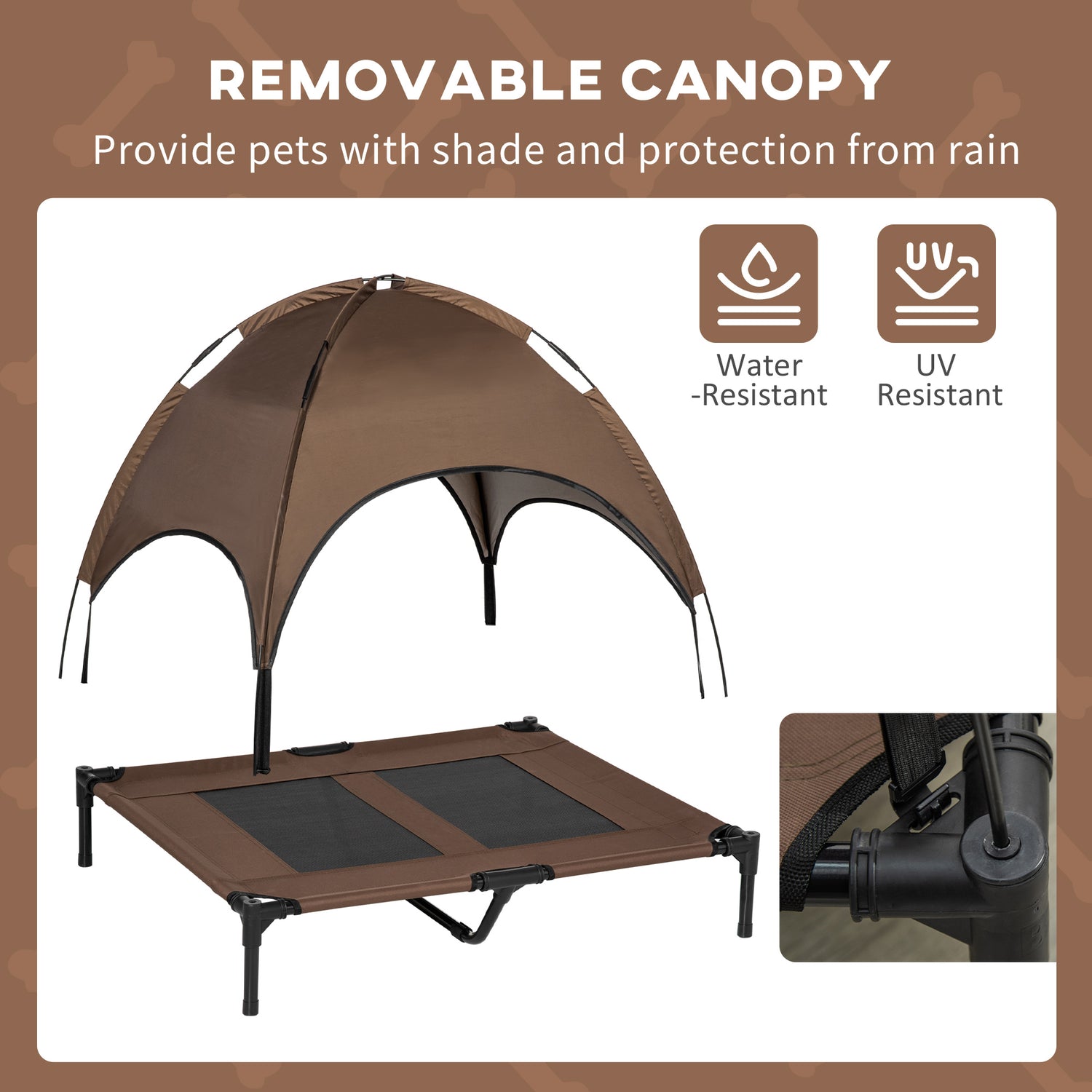 48 x 36 elevated portable dog cot