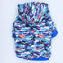 camouflage pet hoodie with print pet