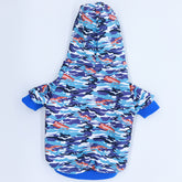 camouflage pet hoodie with print pet