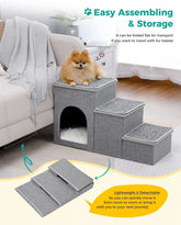 pet ladder dogs and cats step foldable