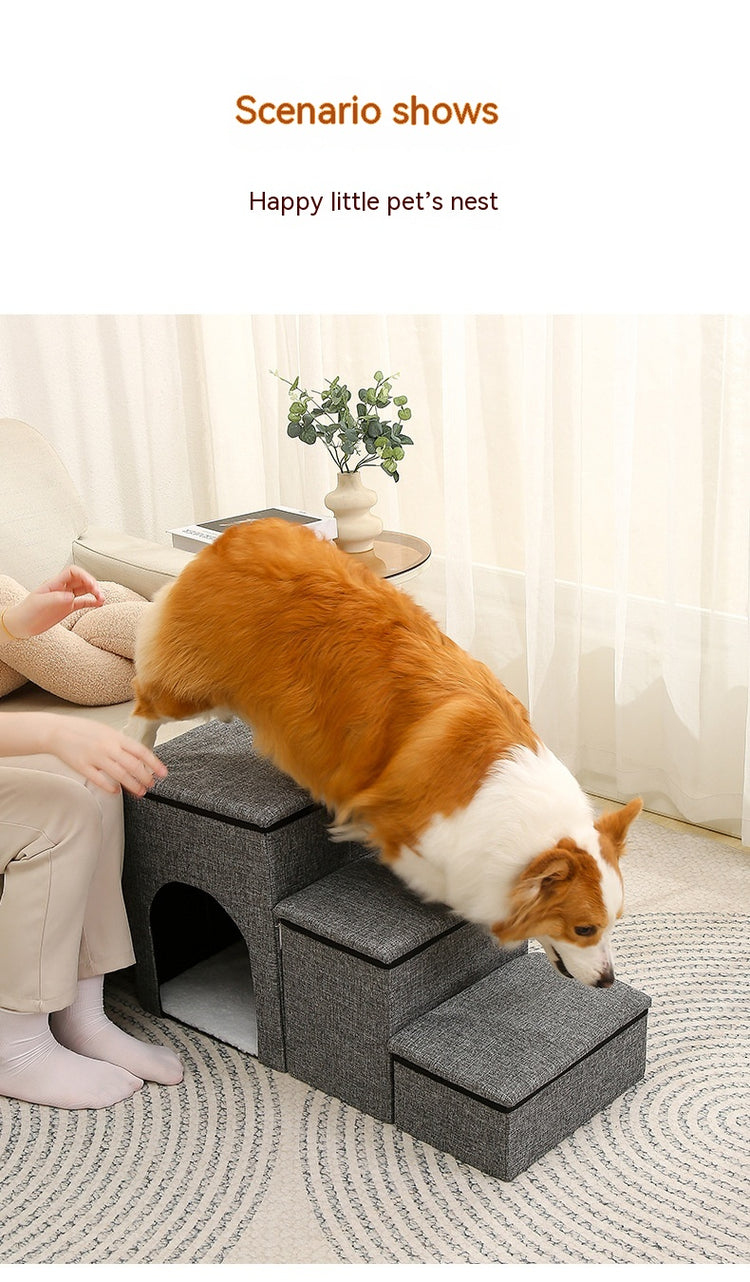 pet ladder dogs and cats step foldable