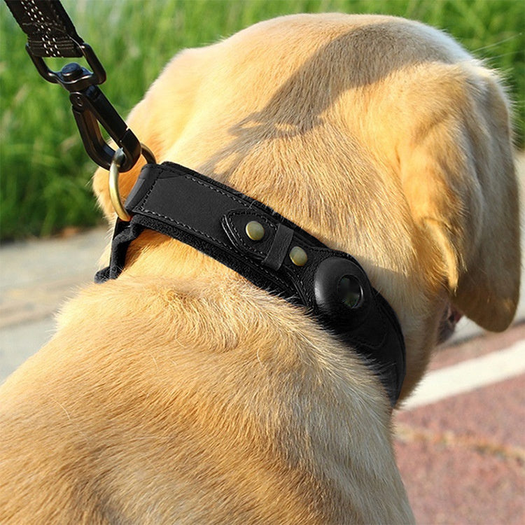 new genuine leather pet collar durable 