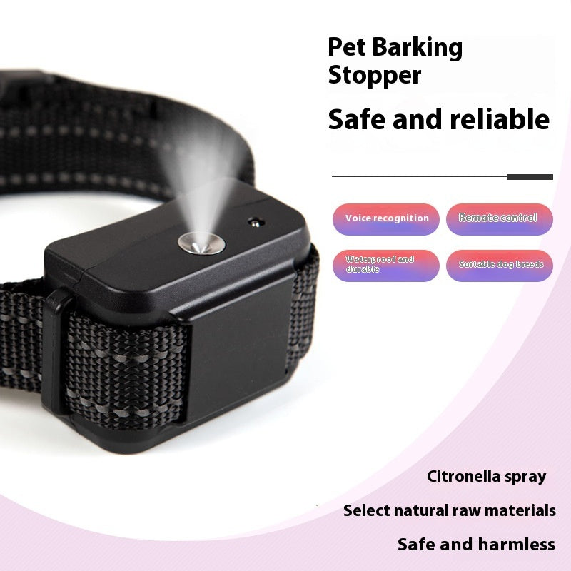 automatic bark stopper dog intelligent training spray collar humane pet control device