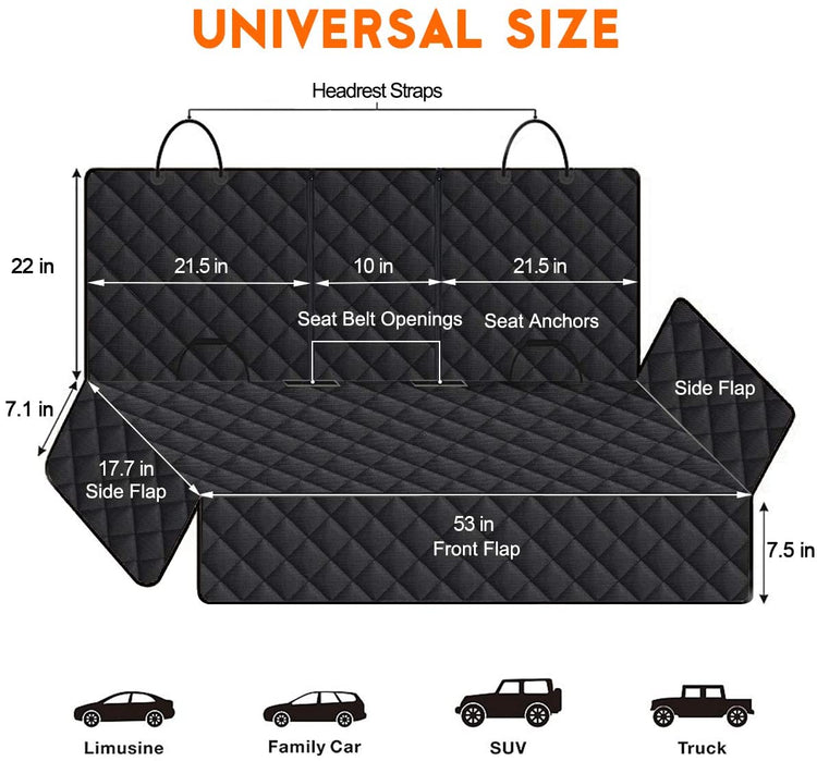 Waterproof Non Slip Dog Car Back Seat