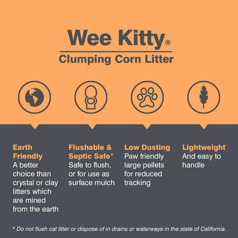 Wee Kitty Clumping Corn Cat Litter