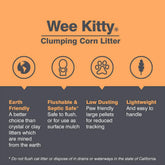 Wee Kitty Clumping Corn Cat Litter