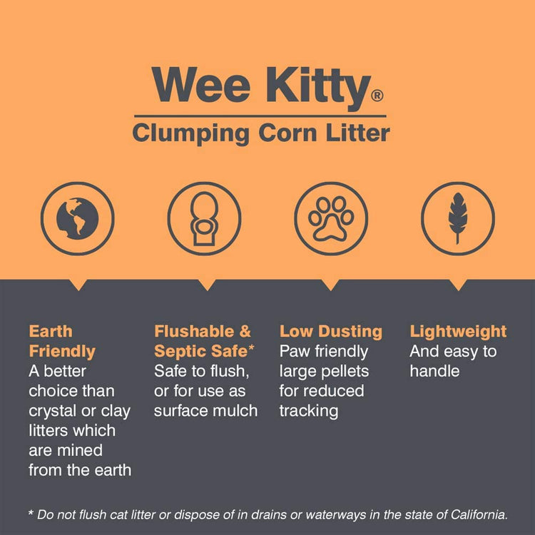 Wee Kitty Clumping Corn Cat Litter