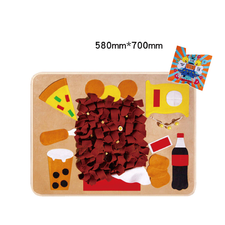 dog puzzle feeding pad relief artifact