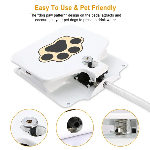 Step-On Outdoor Dog Water Fountain 