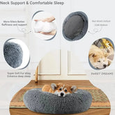 40-90cm round pet bed for large dog