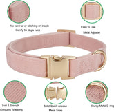 Soft Non-Irritant Corduroy Dog Collar