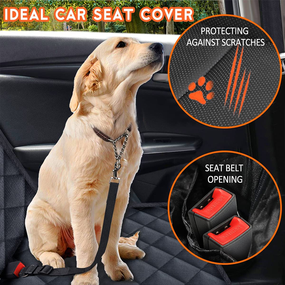 Waterproof Non Slip Dog Car Back Seat