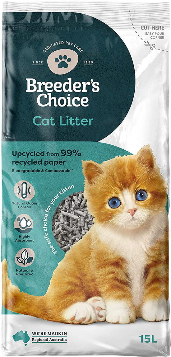 99 Percent Recycled Paper Cat Litter