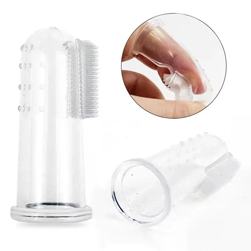 super soft pet finger toothbrush teddy