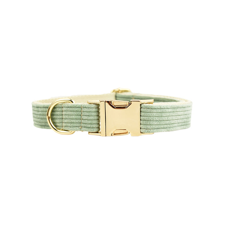 corduroy series pet dog collar adjust