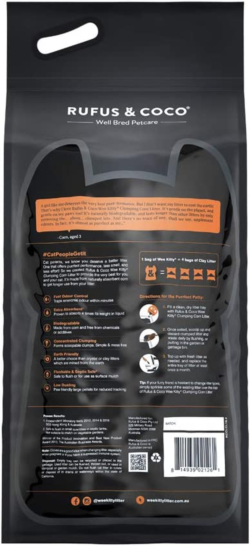 Wee Kitty Clumping Corn Cat Litter