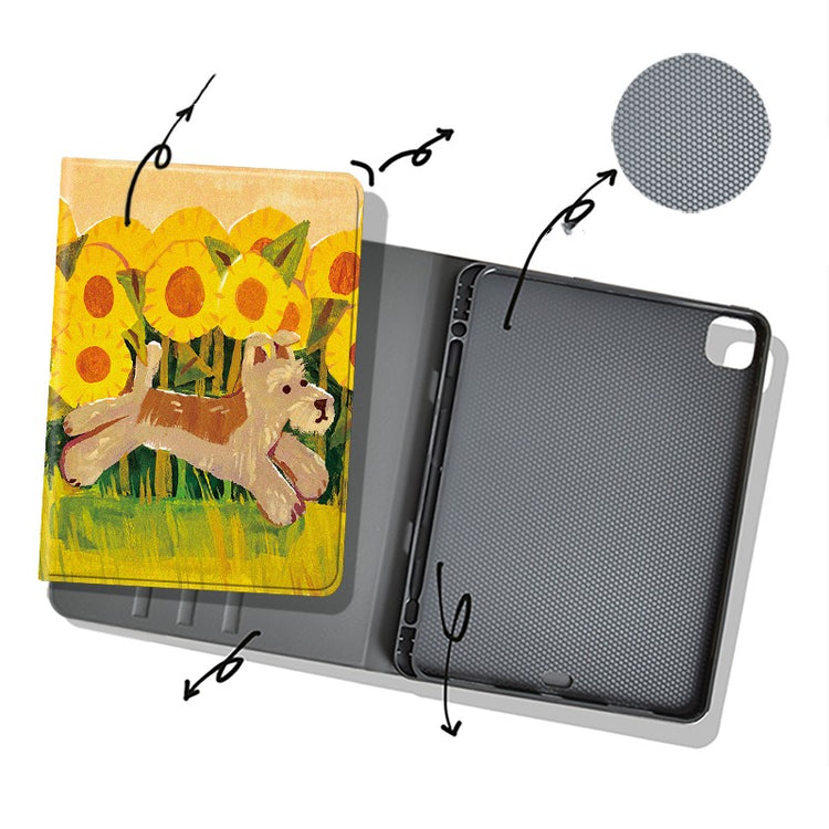 Sunflower Schnauzer Dog Cute Pad