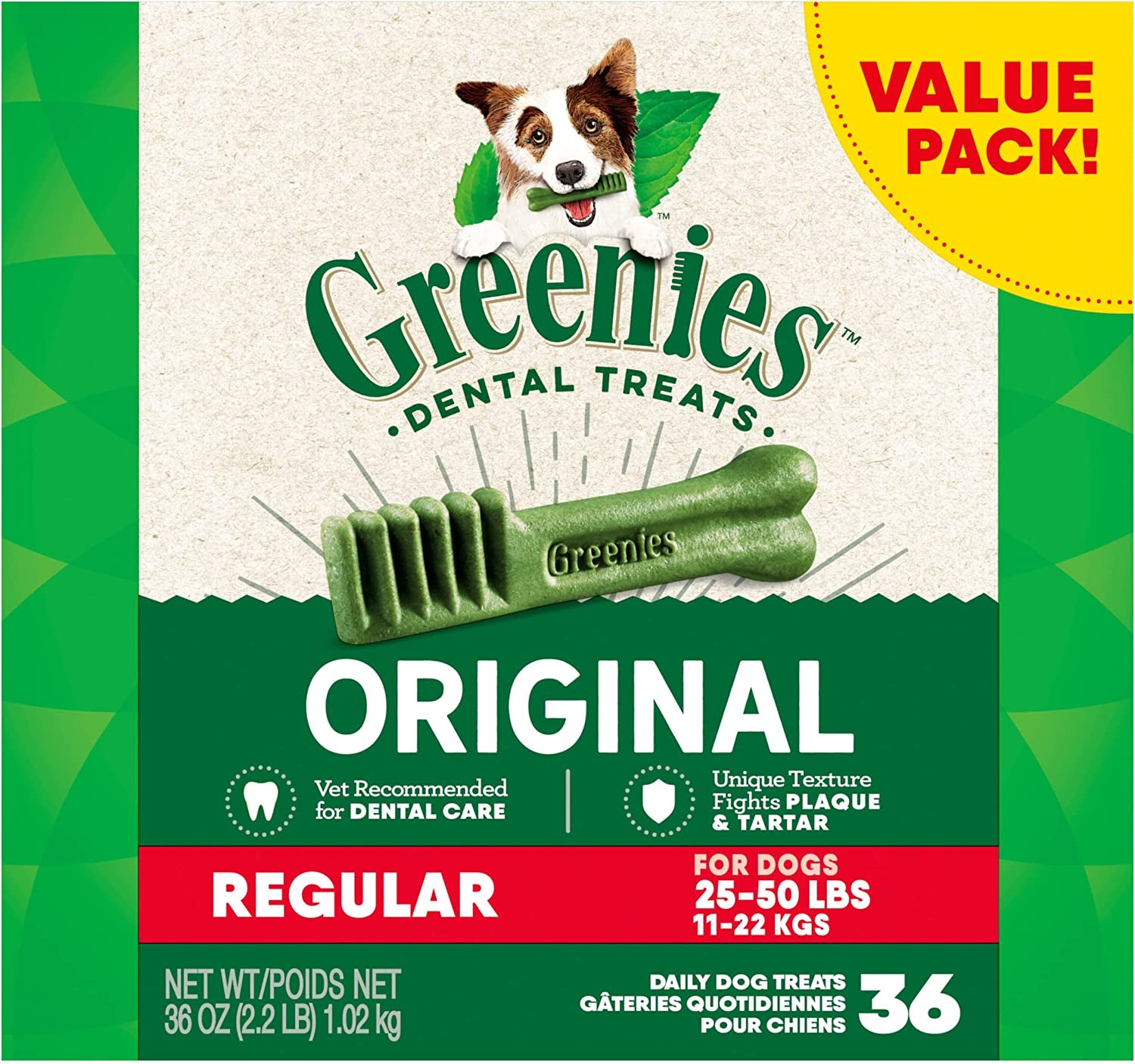 Canine Dental Chews Original Regular
