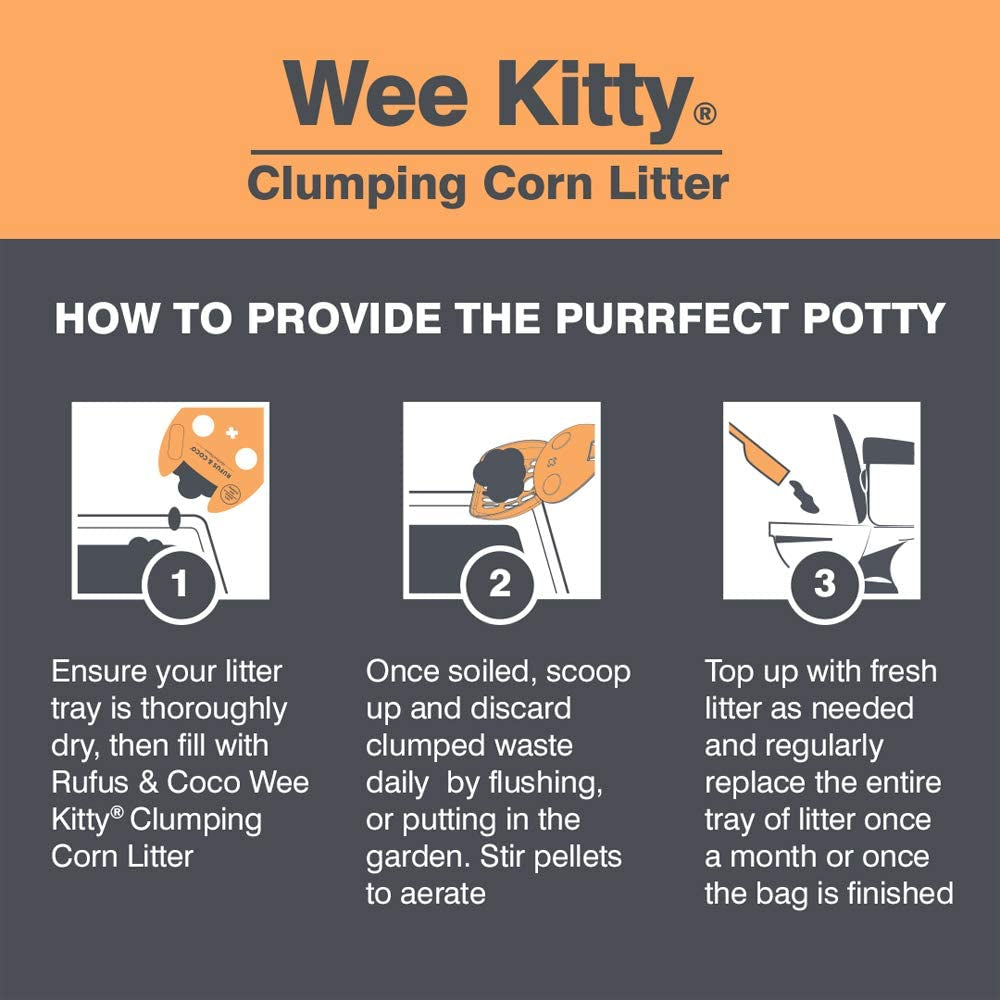 Wee Kitty Clumping Corn Cat Litter