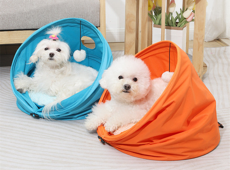 oxford cloth cylinder kennel for cats