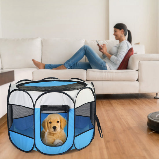 portable foldable pet tent exercise