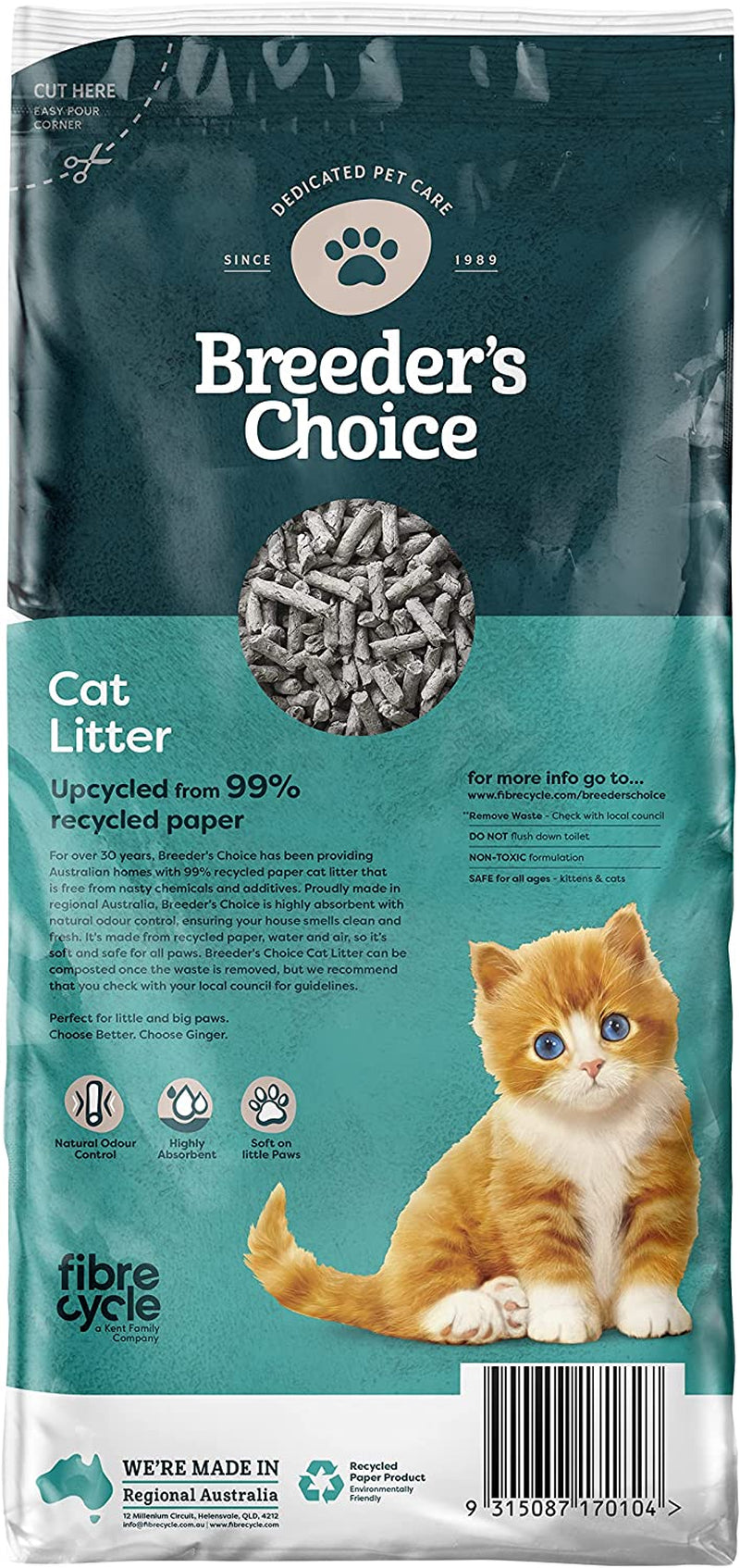 99 Percent Recycled Paper Cat Litter
