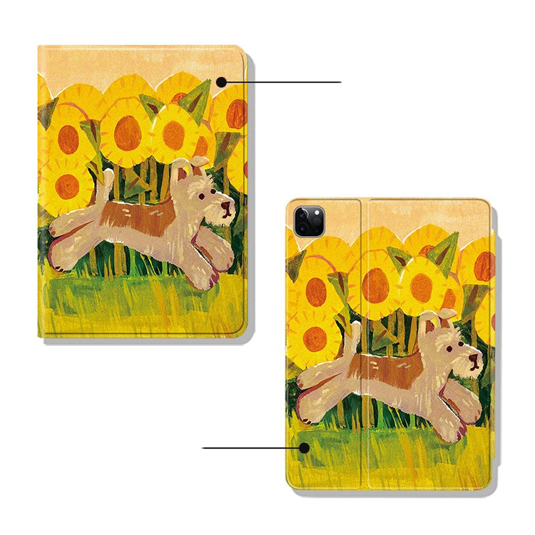 Sunflower Schnauzer Dog Cute Pad