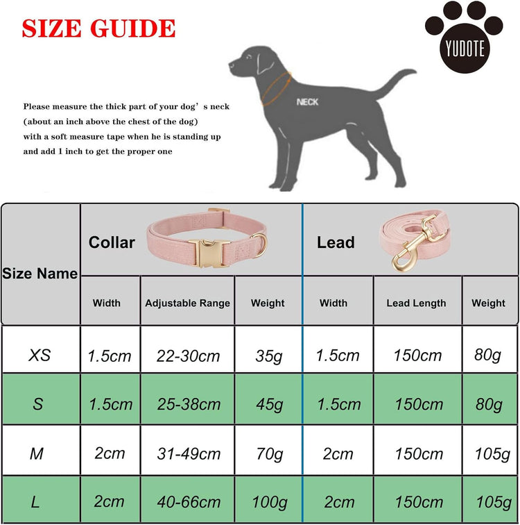 Soft Non-Irritant Corduroy Dog Collar