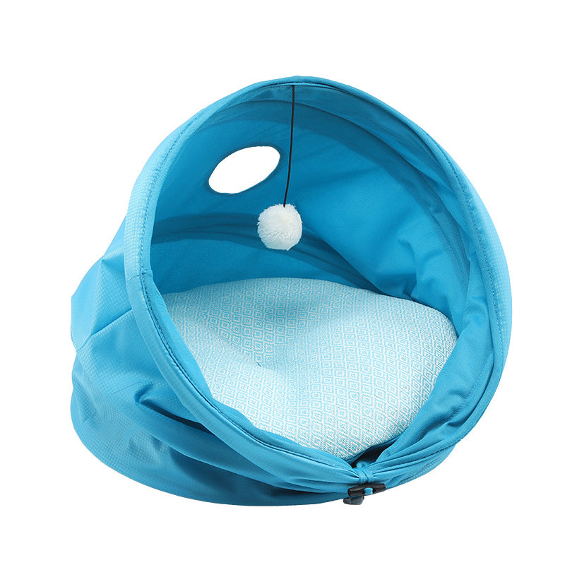 oxford cloth cylinder kennel for cats